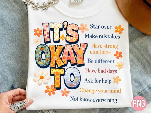 Download Its Okay to Retro Mental Health PNG - Premium Resources